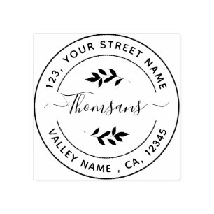 Create Your Own Return Address Rubber Stamp