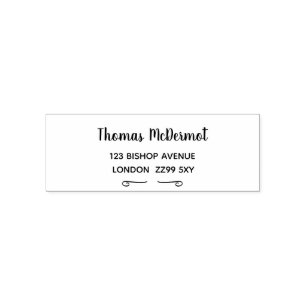 Create Your Own Return Address Rubber Stamp