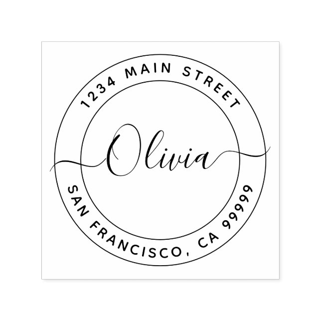 Create Your Own Return Address Self-inking Stamp (Design)