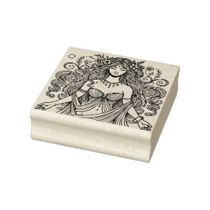 Create Your Own Roman Goddess Flora Rubber Stamp