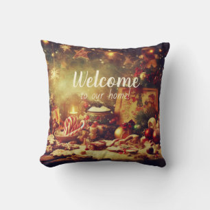 Create Your Own Romantic Christmas Memories Throw Pillow
