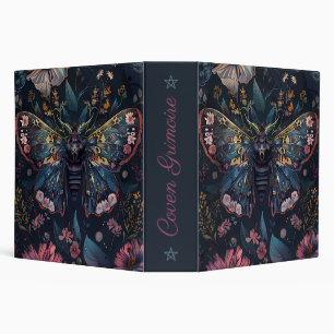Create Your Own Romantic Fantasy Floral Moth Binder