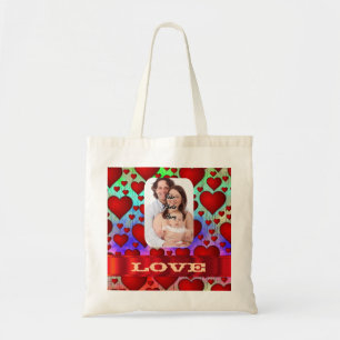 Create your own romantic valentines tote bag