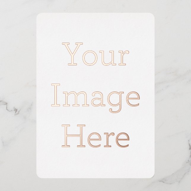 12.7cm x 17.8cm Foil Invitation (Front)