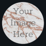 Create Your Own Rose Gold Glitter Sparkle Marble Classic Round Sticker<br><div class="desc">Create your very own personalized sticker. Upload fun images cool designs inspirational text or even your company's logo. With this easy to use design tool it is as simple as that to make your image stick in someone's mind. Click personalize, you can simply change the text here - or to...</div>