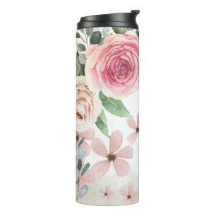 Create Your Own Roses & Wildflowers Thermal Tumbler