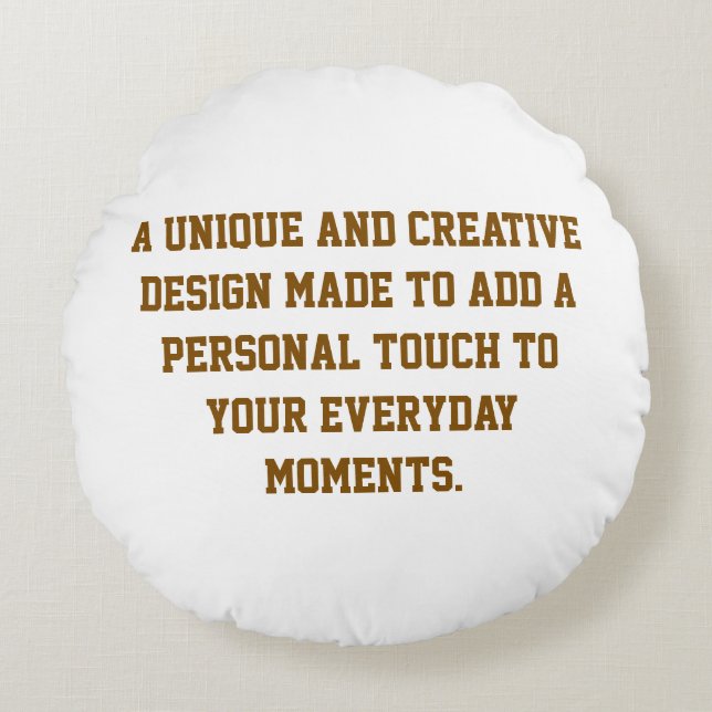 Create Your Own Round 16" Polyester Pillow (Front)