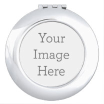 Create Your Own Round Compact Mirror