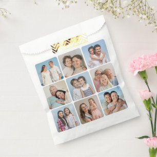 Create Your Own Round Corners 9 Photo Collage Favour Bag