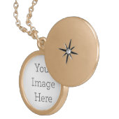 Round Locket, Gold Plated (Front Right)