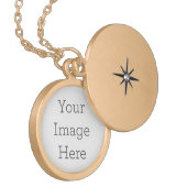 Round Locket, Gold Plated (Front Left)