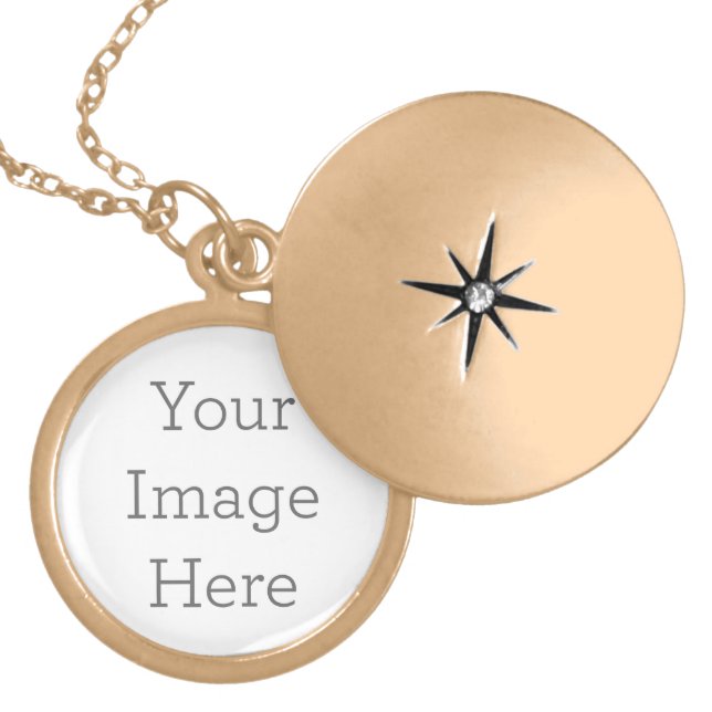 Round Locket, Gold Plated (Front)