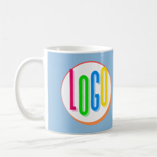 CREATE YOUR OWN ROUND LOGO TEMPLATE PROTOTYPE COFFEE MUG