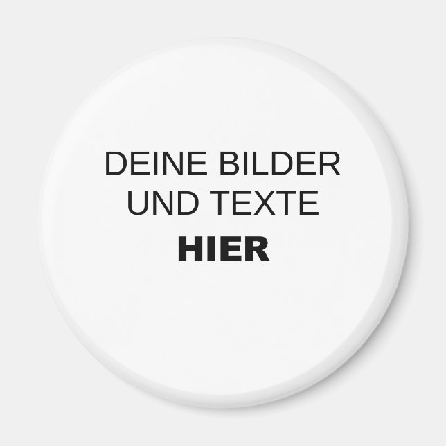 Create your own round magnet (Front)