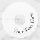 Create Your Own Round Matte Wine Glass Tags