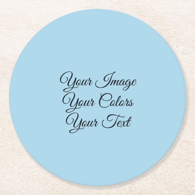Create Your Own Round Paper Coaster (Front)