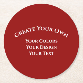 Create Your Own Round Paper Coaster