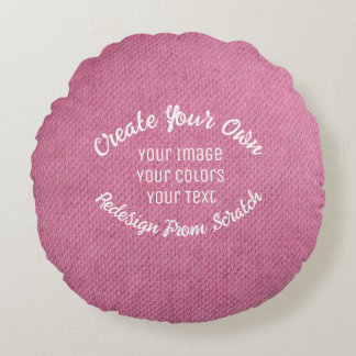 Create Your Own Round Pillow