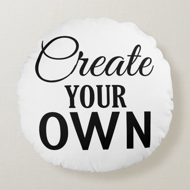 Create Your Own Round Pillow (Front)