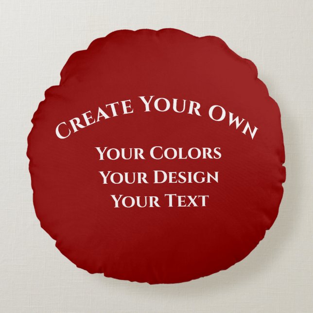 Create Your Own Round Pillow (Front)