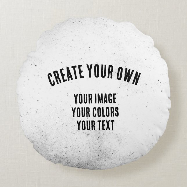 Create Your Own Round Pillow (Front)