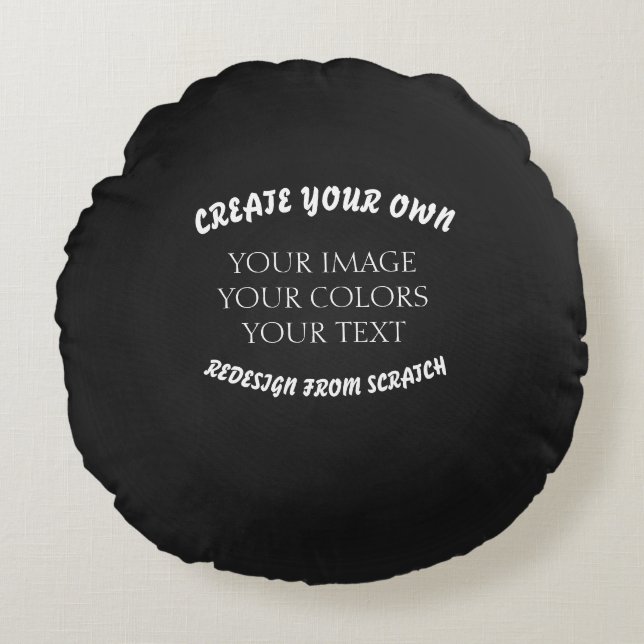 Create Your Own Round Pillow (Front)