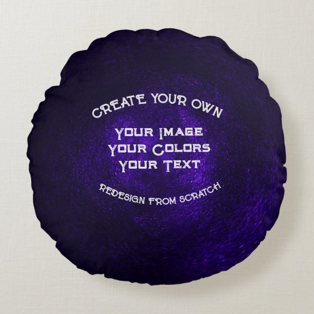 Create Your Own Round Pillow (Front)