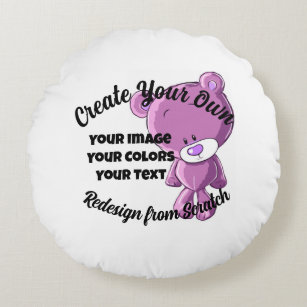 Create Your Own! -  Round Pillow