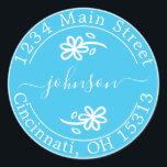 Create Your Own Round Return Address Classic Round Classic Round Sticker<br><div class="desc">Create Your Own Round Return Address</div>