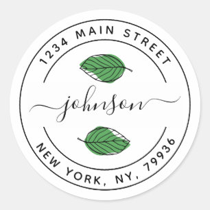 Create Your Own Round Return Address Classic Round Classic Round Sticker