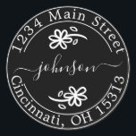 Create Your Own Round Return Address Classic Round Classic Round Sticker<br><div class="desc">Create Your Own Round Return Address</div>