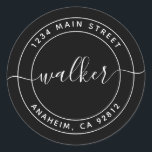 Create Your Own Round Return Address Classic Round Sticker<br><div class="desc">Create Your Own Round Return Address</div>