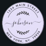 Create Your Own Round Return Address Classic Round Sticker<br><div class="desc">Create Your Own Round Return Address</div>
