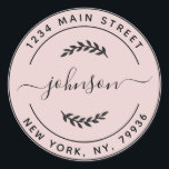 Create Your Own Round Return Address Classic Round Sticker<br><div class="desc">Create Your Own Round Return Address</div>