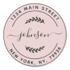 Create Your Own Round Return Address