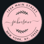 Create Your Own Round Return Address Classic Round Sticker<br><div class="desc">Create Your Own Round Return Address</div>