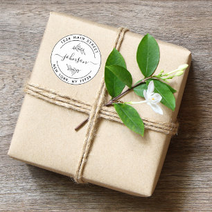 Create Your Own Round Return Address Classic Round Sticker