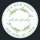 Create Your Own Round Return Address Classic Round Sticker<br><div class="desc">Create Your Own Round Return Address</div>