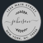 Create Your Own Round Return Address Classic Round Sticker<br><div class="desc">Create Your Own Round Return Address</div>