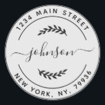 Create Your Own Round Return Address Classic Round Sticker<br><div class="desc">Create Your Own Round Return Address</div>