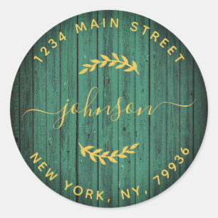 Create Your Own Round Return Address Classic Round Sticker
