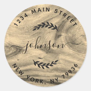 Create Your Own Round Return Address Classic Round Sticker