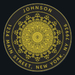 Create Your Own Round Return Address Classic Round Sticker<br><div class="desc">Create Your Own Round Return Address</div>