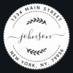 Create Your Own Round Return Address Classic Round Sticker<br><div class="desc">Create Your Own Round Return Address</div>