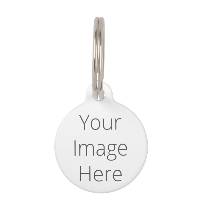 Create Your Own Round Small Pet Tag (Front)