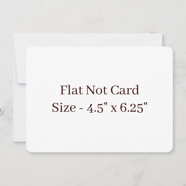 Create Your Own Rounded 4.5" x 6.25" Flat Card (Front)