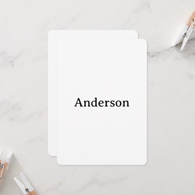 Create Your Own Rounded 5" x 7"  Invitation (Front/Back In Situ)