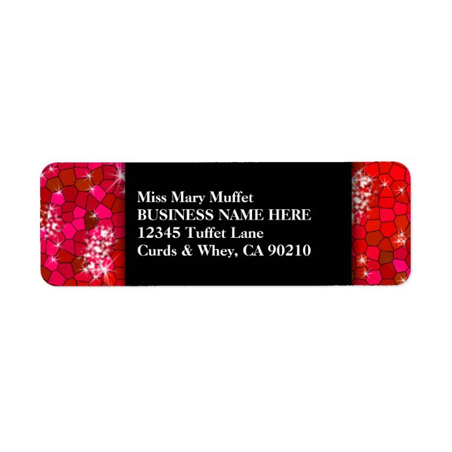 Create Your Own Ruby Red Rhinestone Glitter Bling (Front)