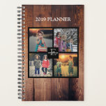 Create your own rustic family photo collage planner<br><div class="desc">Create your own rustic family photo collage,  dark wood,  small planner.
You can personalize it and add your own photos at the front,  add your name,  monogram and year.</div>