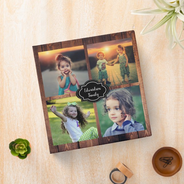 Create your own rustic wood family photo binder (In Situ)